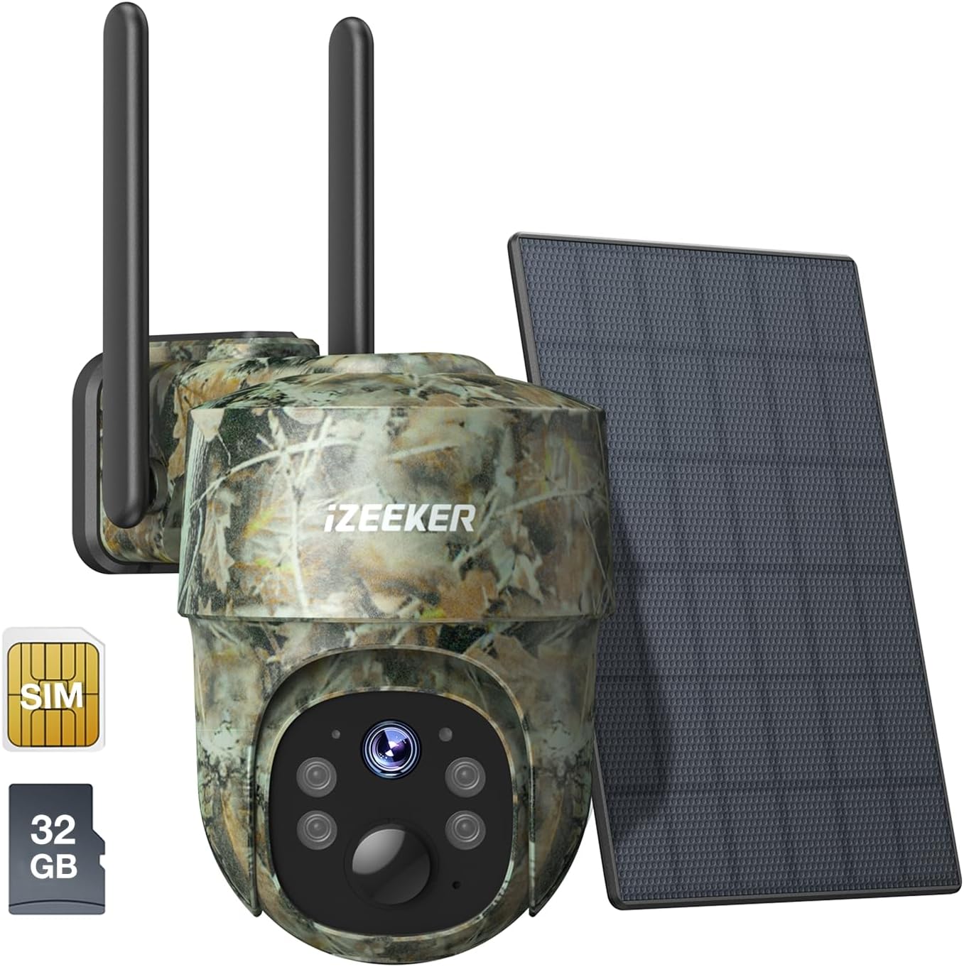 iZeeker IG500 fototrappola da sorveglianza PTZ camo a trasmissione remota 4G invia foto e video in diretta sullo smartphone